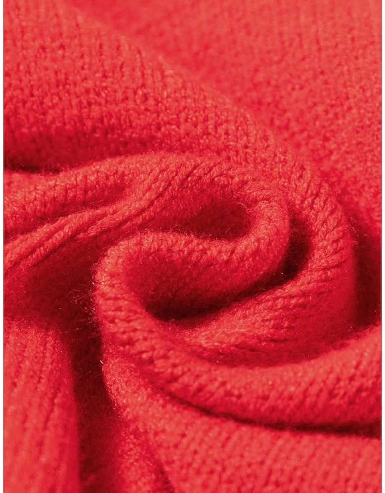 Fiery Red Merry Graphic Christmas Plus Size Sweater