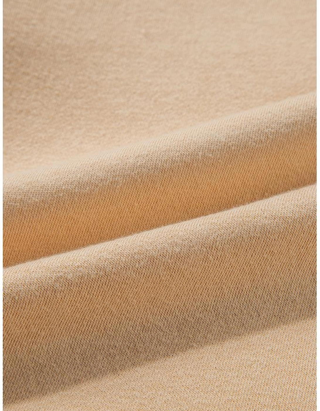 Parchment Solid Half Button Sweatshirt and High Waist Sweatpants Set