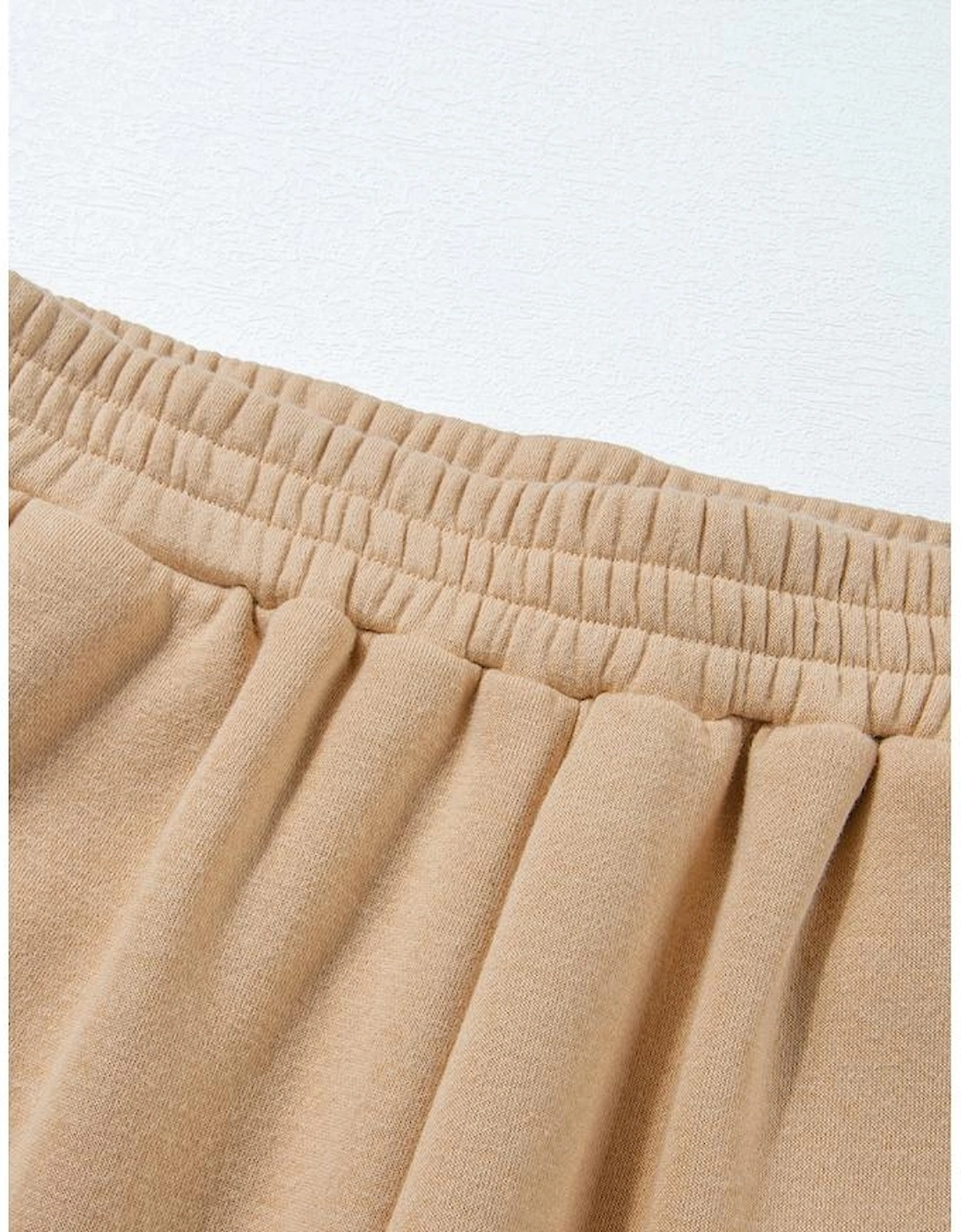 Parchment Solid Half Button Sweatshirt and High Waist Sweatpants Set, 16 of 15