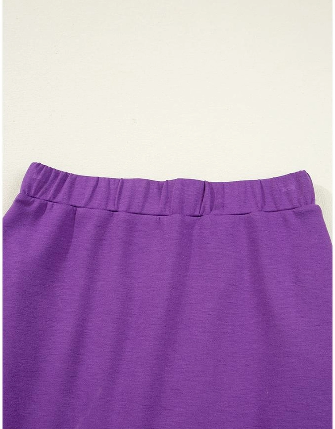 Wisteria Half Zip Sporty Pullover Mini Skirt 2pcs Outfit