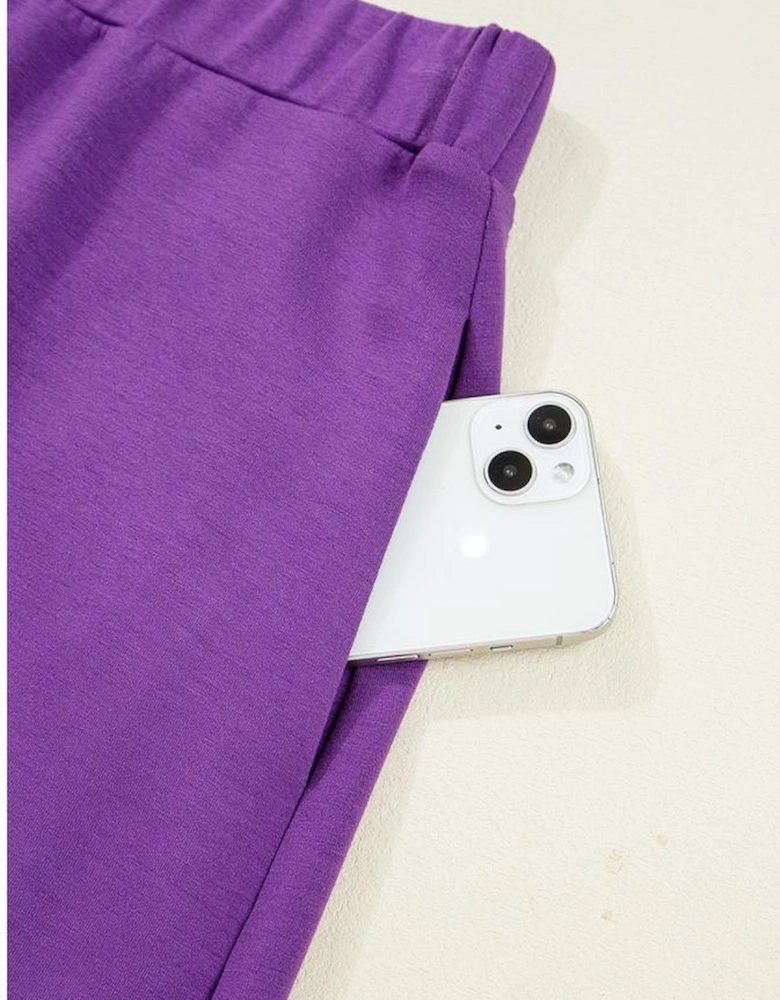 Wisteria Half Zip Sporty Pullover Mini Skirt 2pcs Outfit