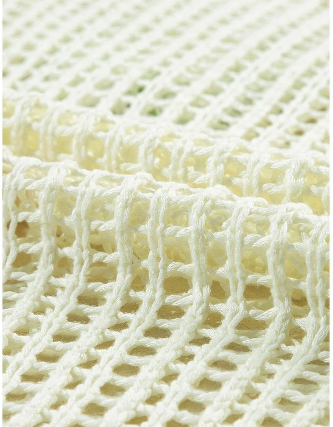 White Crochet Flower Hollow-out Sweater T Shirt