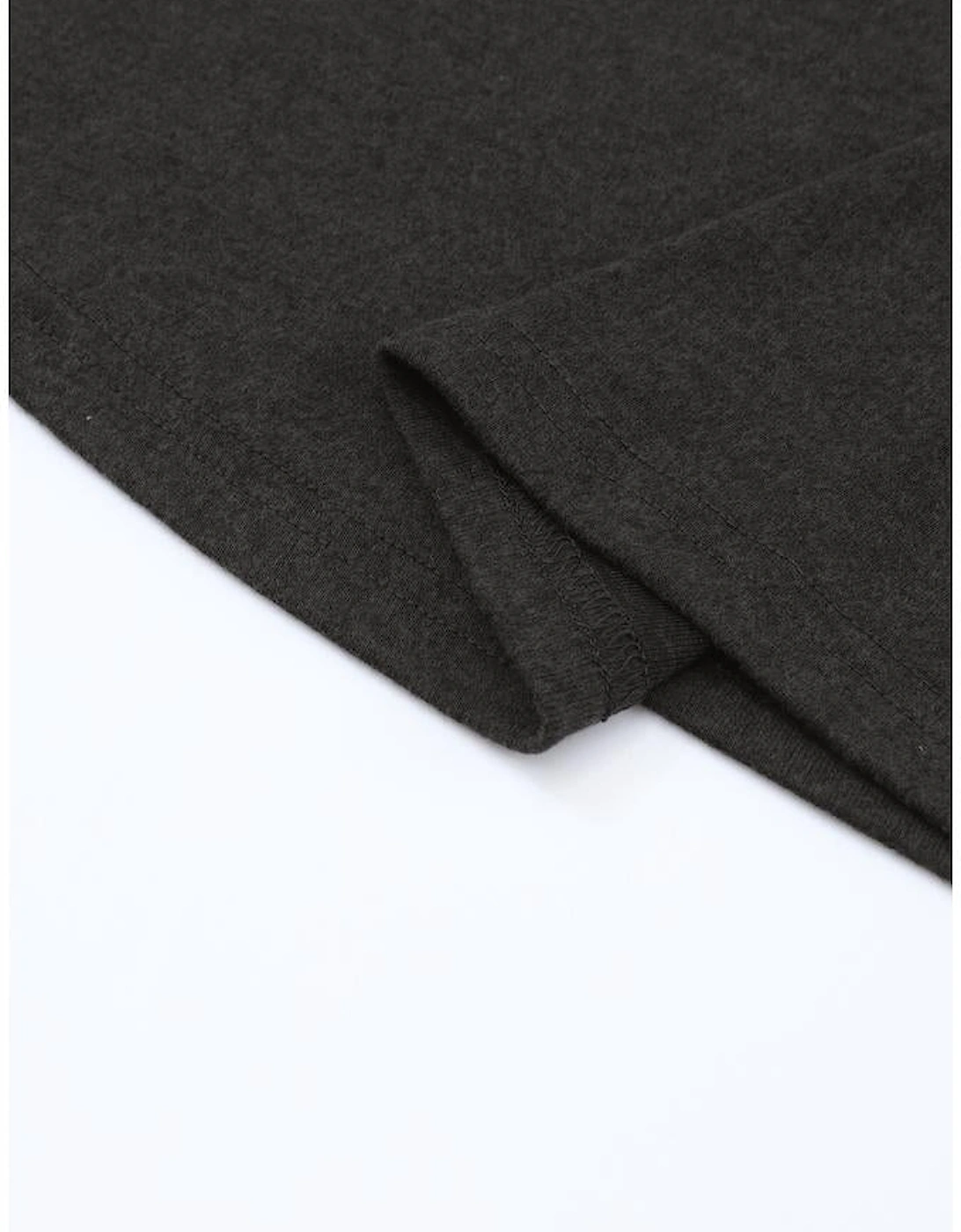 Black Buttoned Puff Long Sleeve Sheath Top