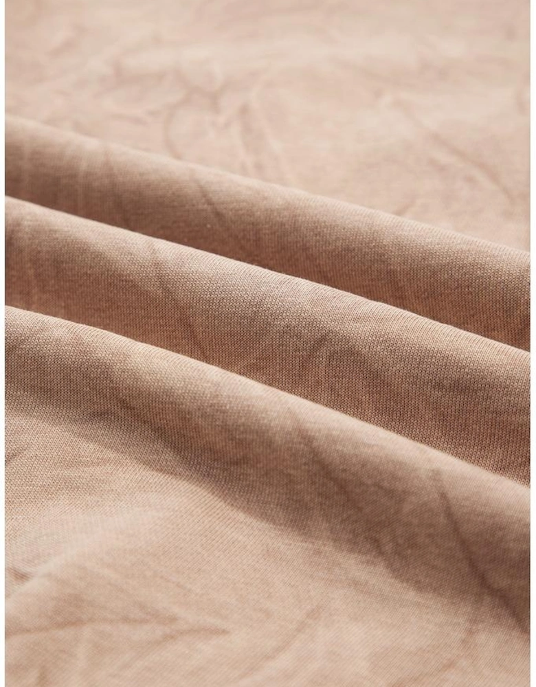 DUNE saved by grace Letter Embroidery Mineral Wash Loose Sweatshirt