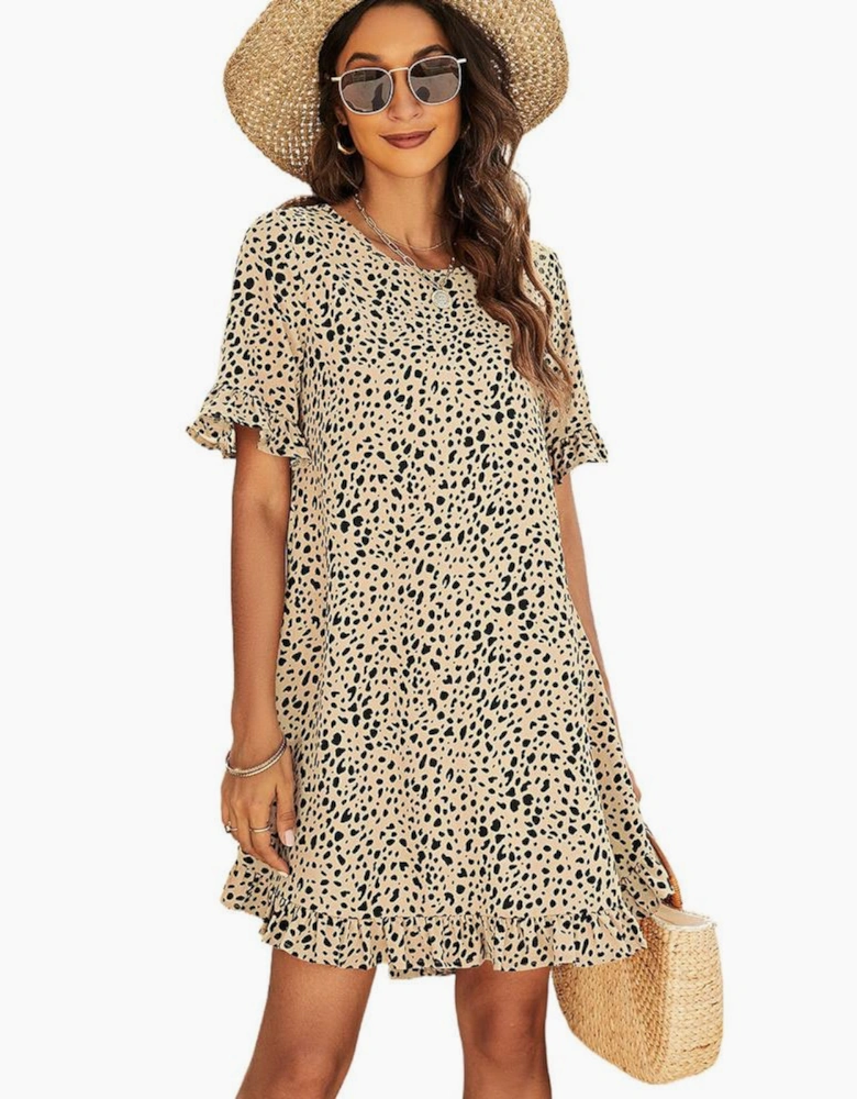 Azura Exchange Ruffled Short Sleeve Mini Dress