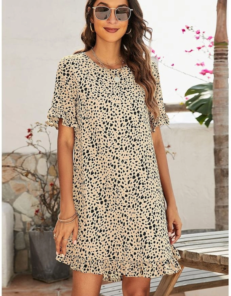 Azura Exchange Ruffled Short Sleeve Mini Dress