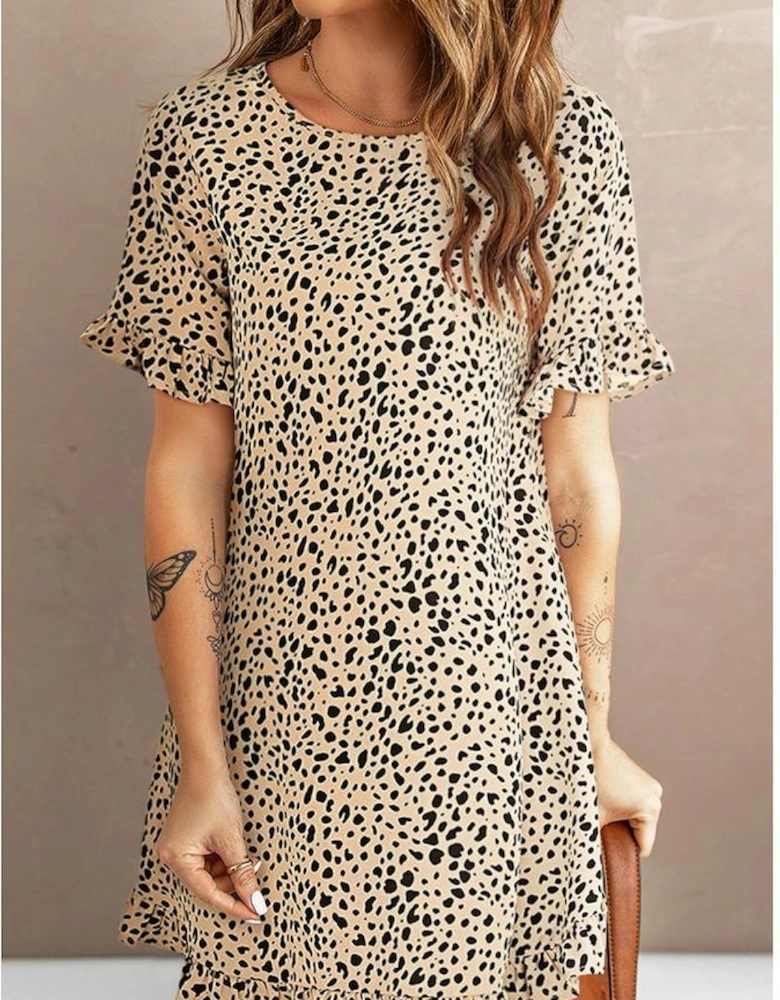 Azura Exchange Ruffled Short Sleeve Mini Dress