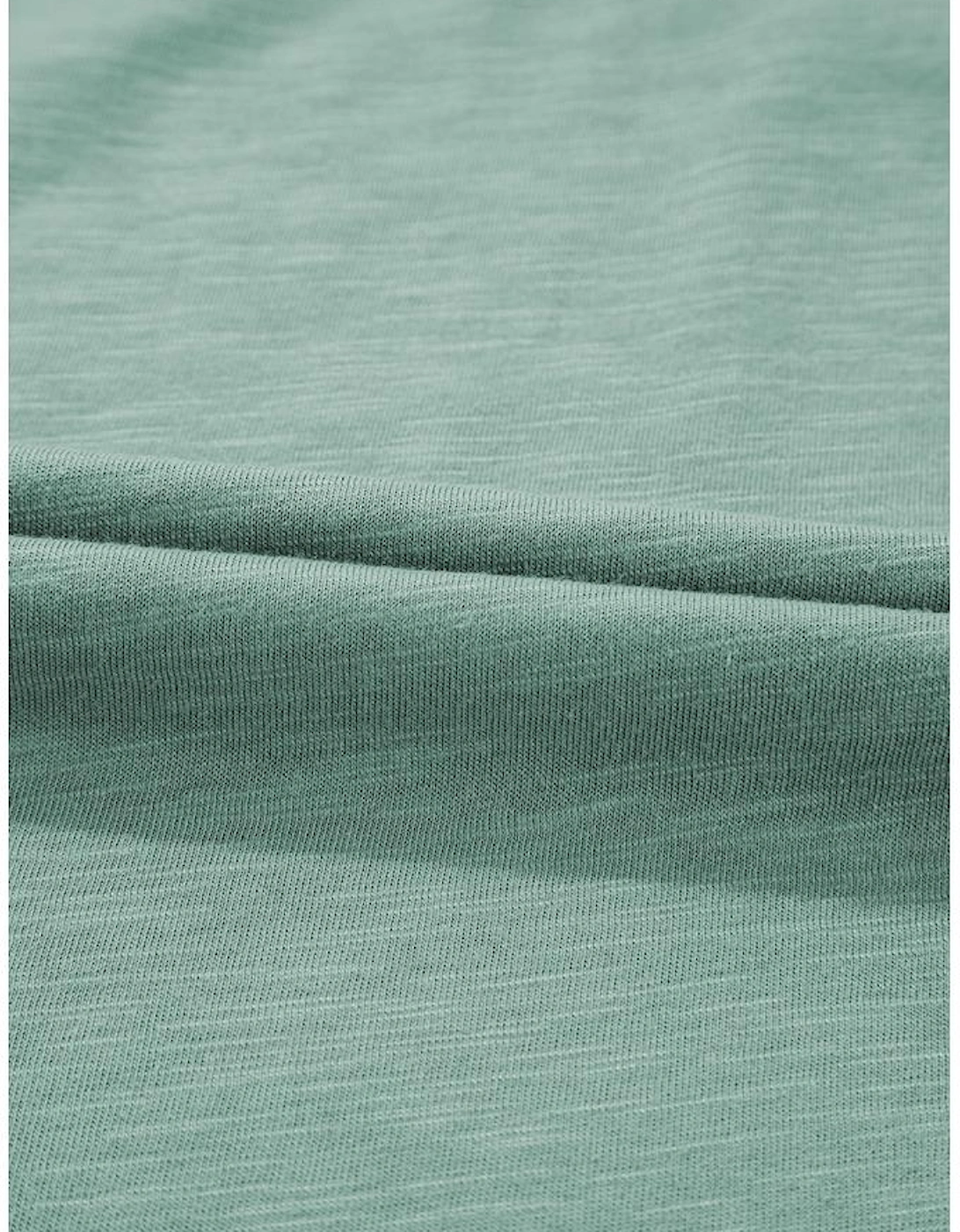 Mist Green Metallic Sheen Edge Scoop Neck Tank Top