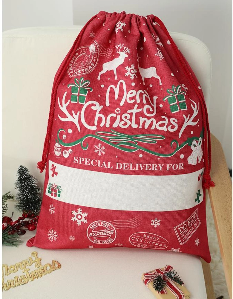 Azura Exchange Christmas Drawstring Large Gift Bag 50*66cm