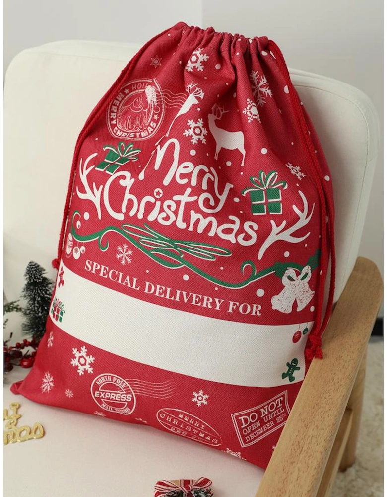 Azura Exchange Christmas Drawstring Large Gift Bag 50*66cm
