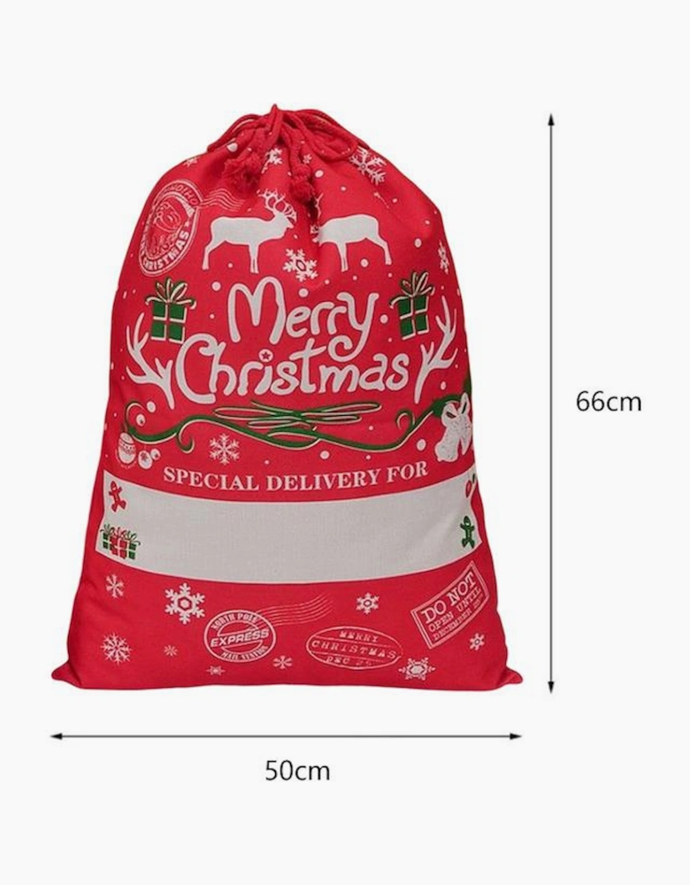 Azura Exchange Christmas Drawstring Large Gift Bag 50*66cm