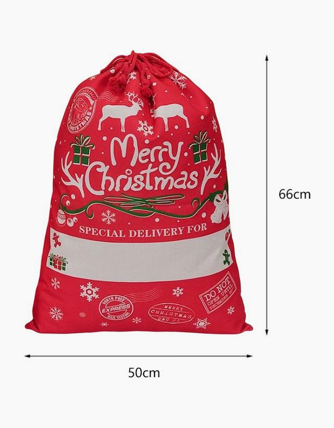 Azura Exchange Christmas Drawstring Large Gift Bag 50*66cm, 7 of 6