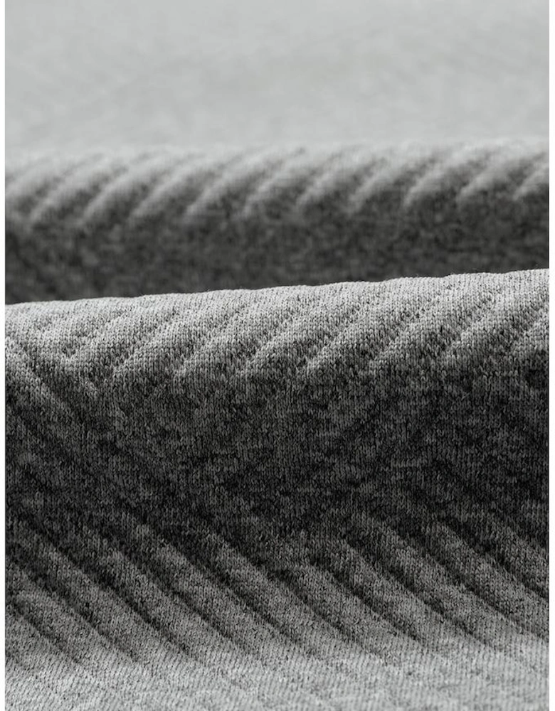 Gray Solid Textured Flap Pocket Buttoned Shacket