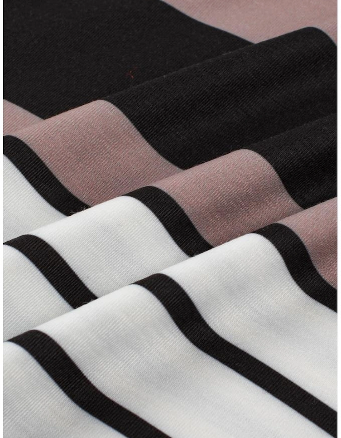 Multicolour Mixed Stripes Spaghetti Straps V Neck Maxi Dress