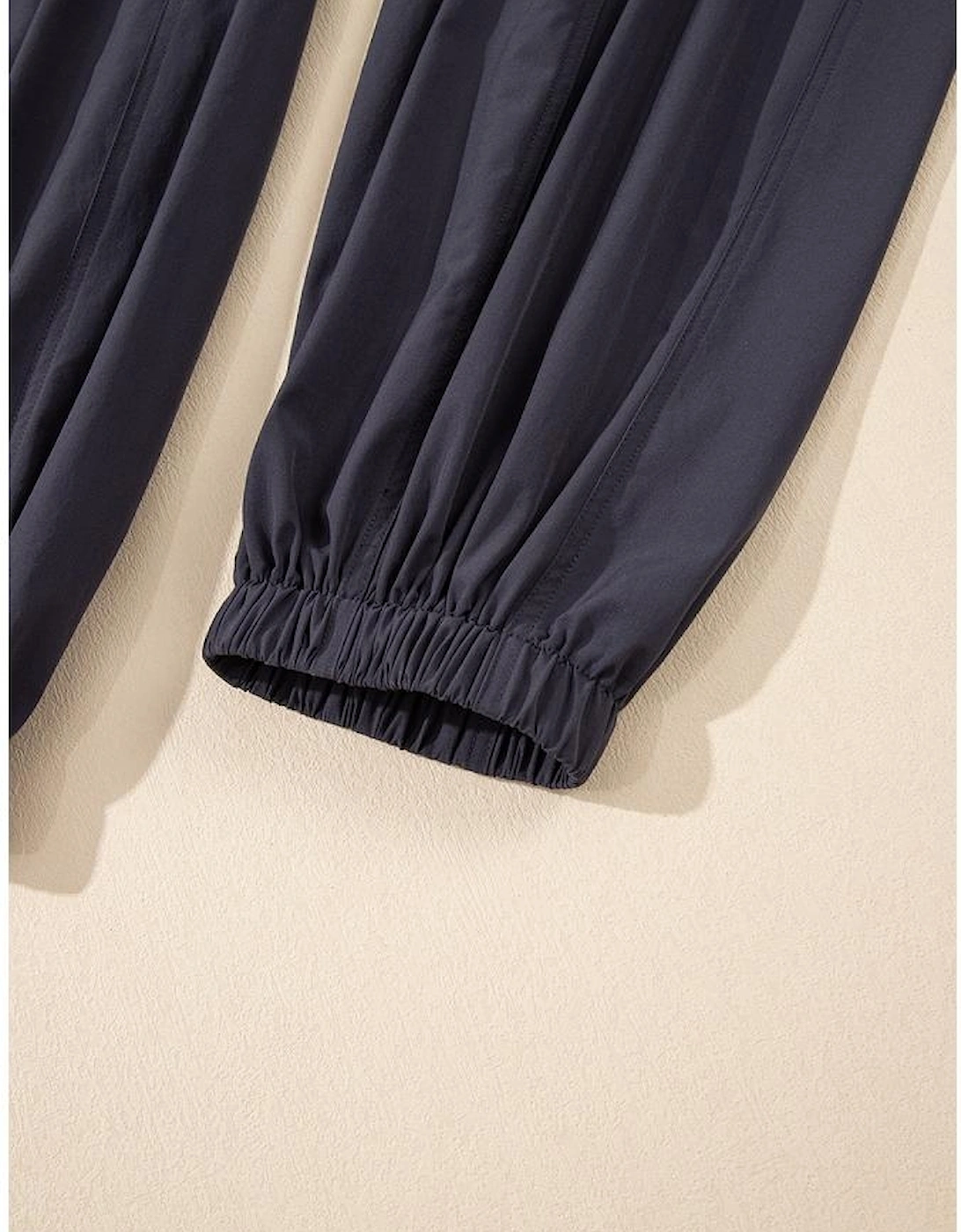 Carbon Grey Back Crossed Straps Hollow Out Jogger Jumpsuit