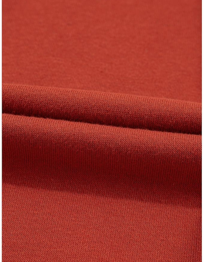 Flamingo Color Block Drawstring High Waist Wide Leg Pants