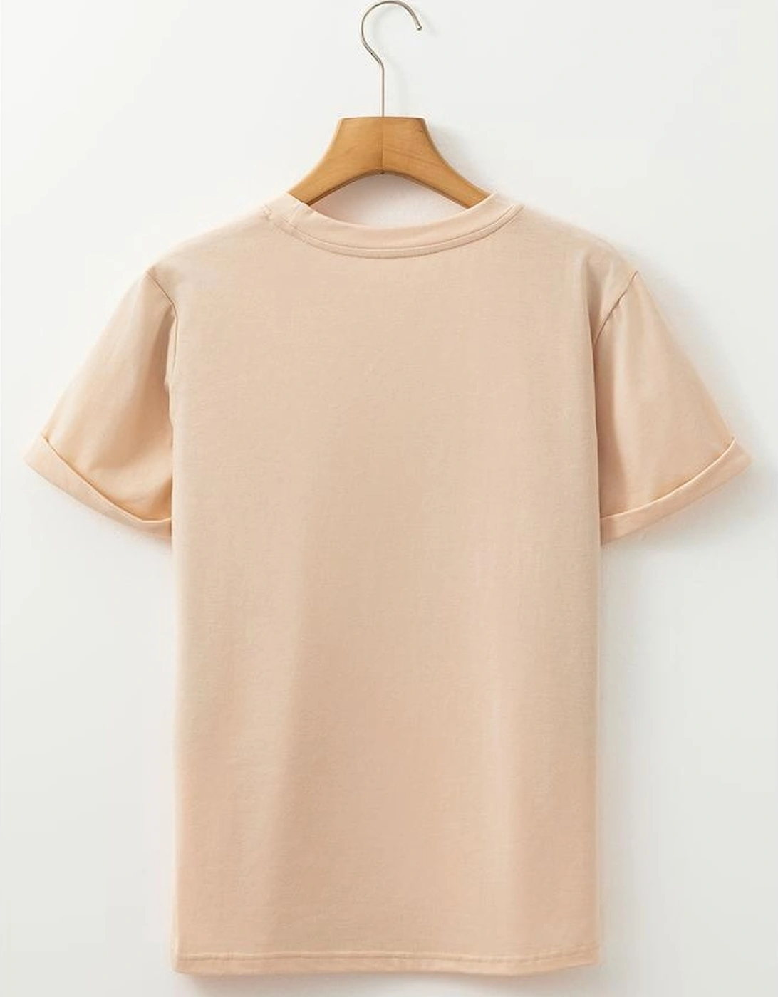 Khaki Thanksgiving Bowknot Turkey Graphic Crewneck Tee