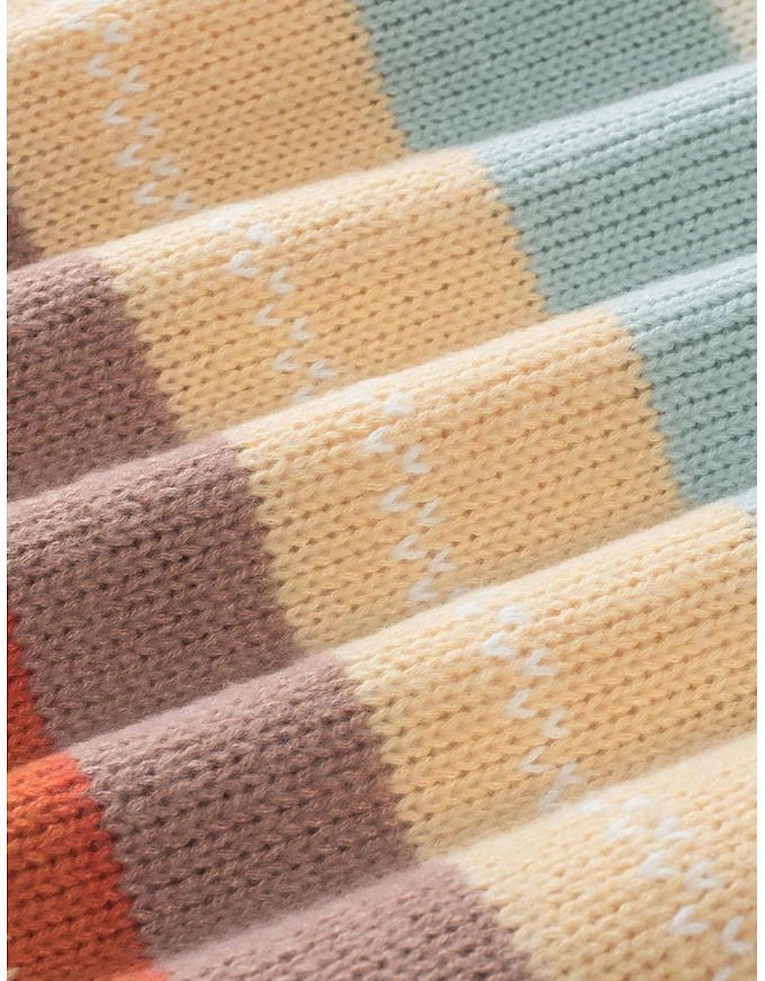 Azura Exchange Crew Neck Drop-shoulder Striped Color Block Sweater