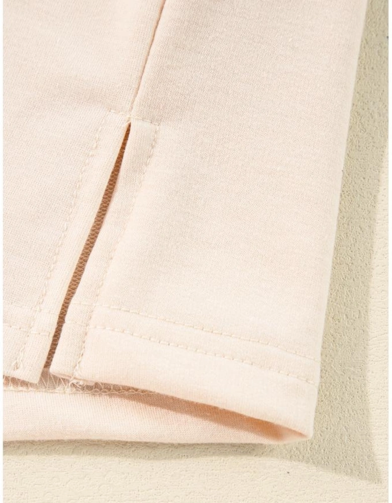 Parchment Plus Size Plaid Patchwork Layered Henley Top