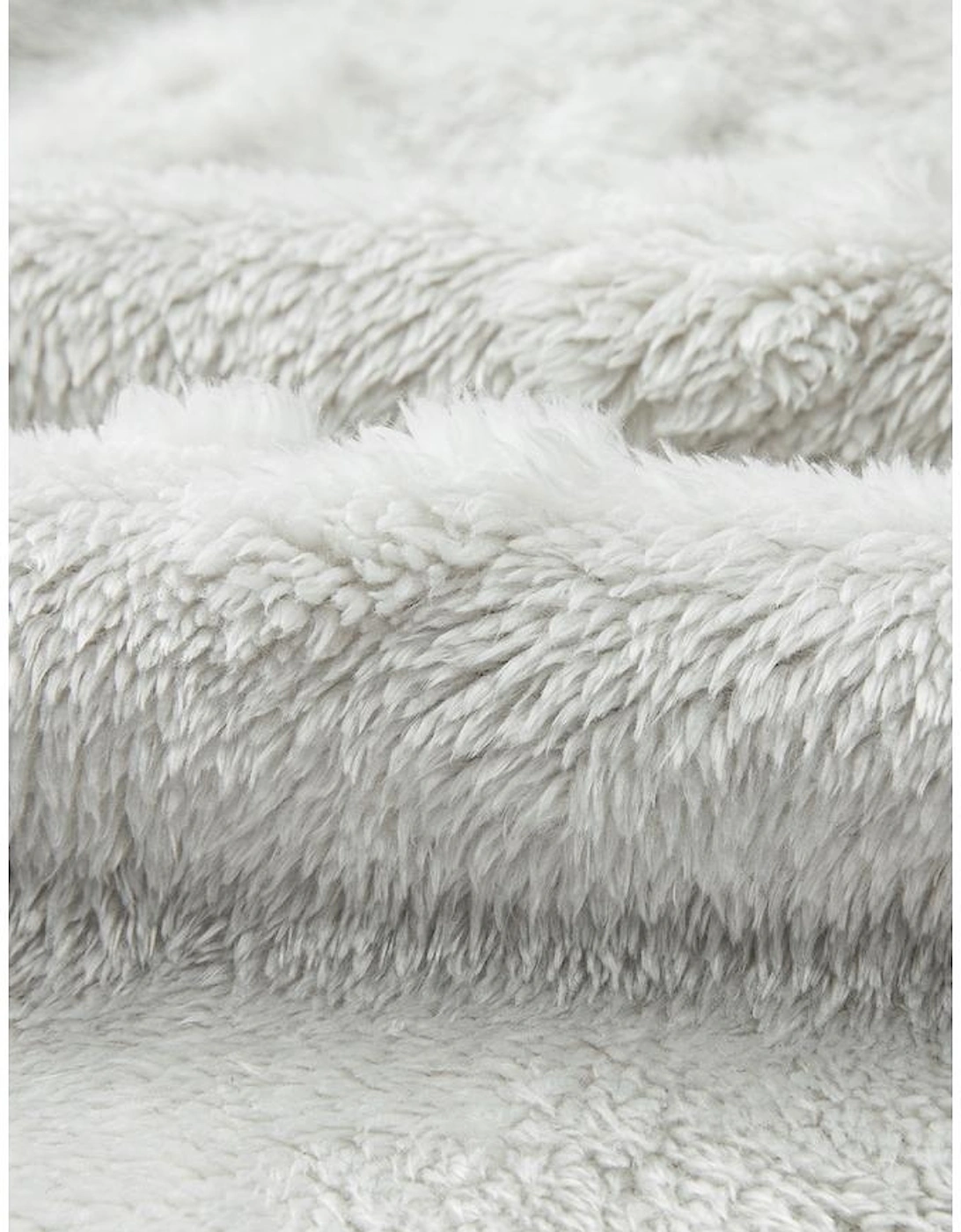 Light Grey Leopard Textured Loose Fit Fleece Lounge Set