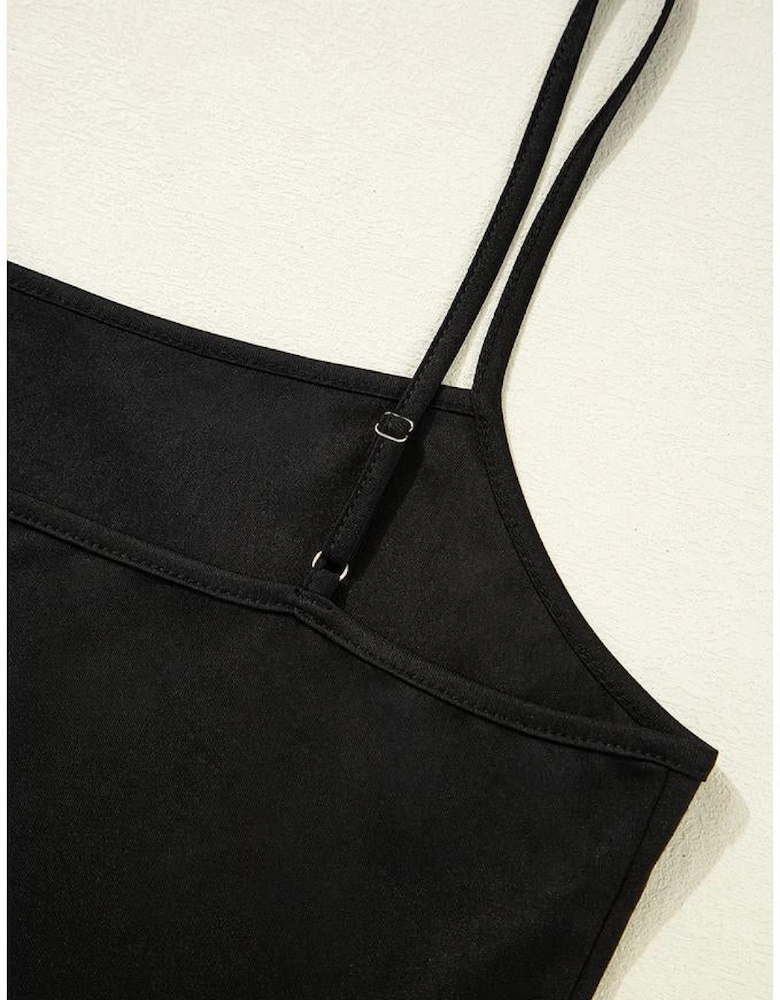 Black Lace Crochet Mesh Patched Slim Fit Long Sleeve Top