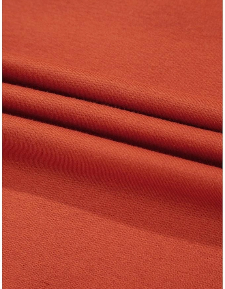 Desert Gold Floral Puff Sleeve Patchwork Round Neck Blouse