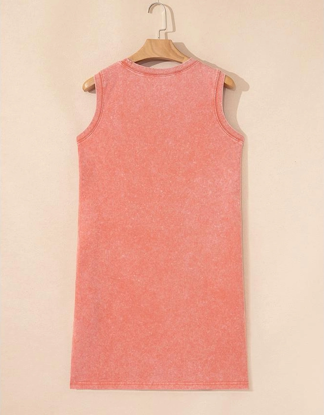 Flamingo Mineral Wash Tank Mini Dress with Pockets