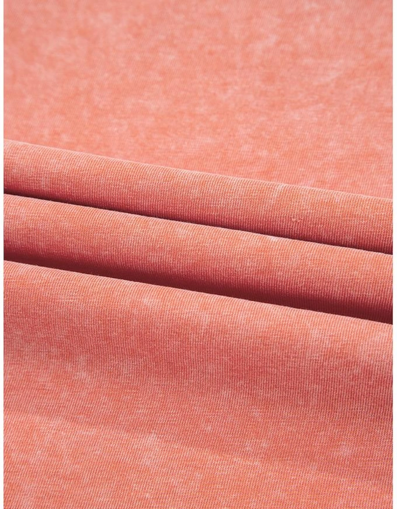 Flamingo Mineral Wash Tank Mini Dress with Pockets