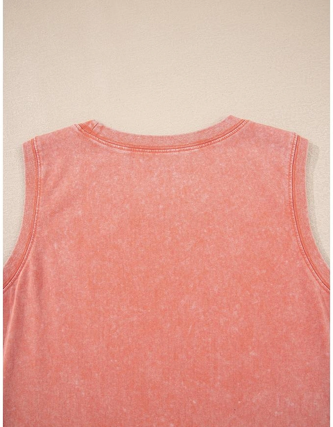 Flamingo Mineral Wash Tank Mini Dress with Pockets