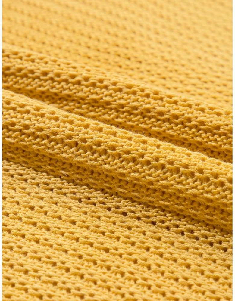 Ginger Solid Loose Knit Short Dolman Sleeve Sweater