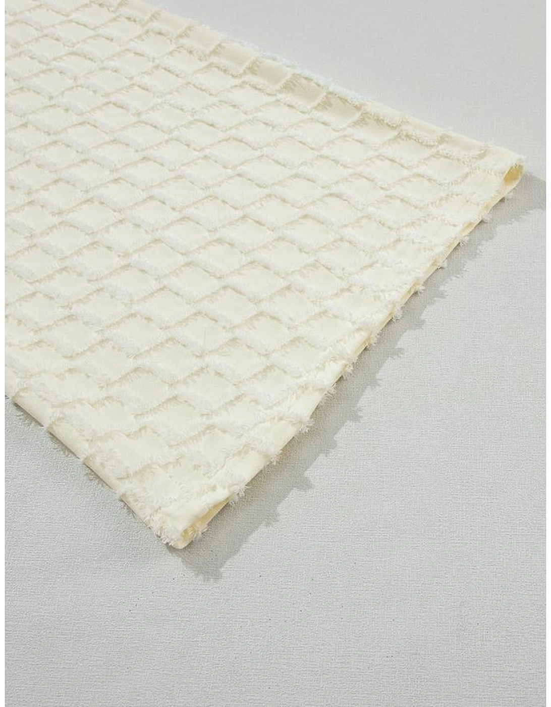 Apricot Metallic Lattice Textured Casual Two Piece Set