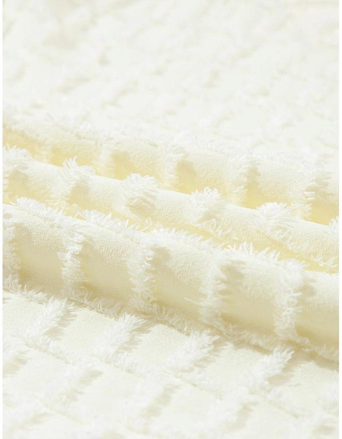 Apricot Metallic Lattice Textured Casual Two Piece Set