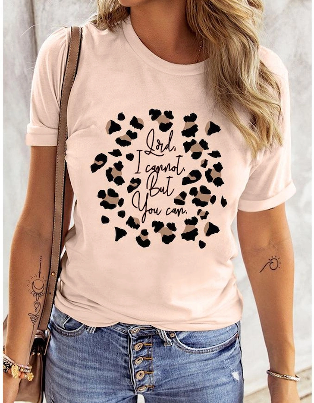 Azura Exchange Leopard Letter Printed T-Shirt, 4 of 3