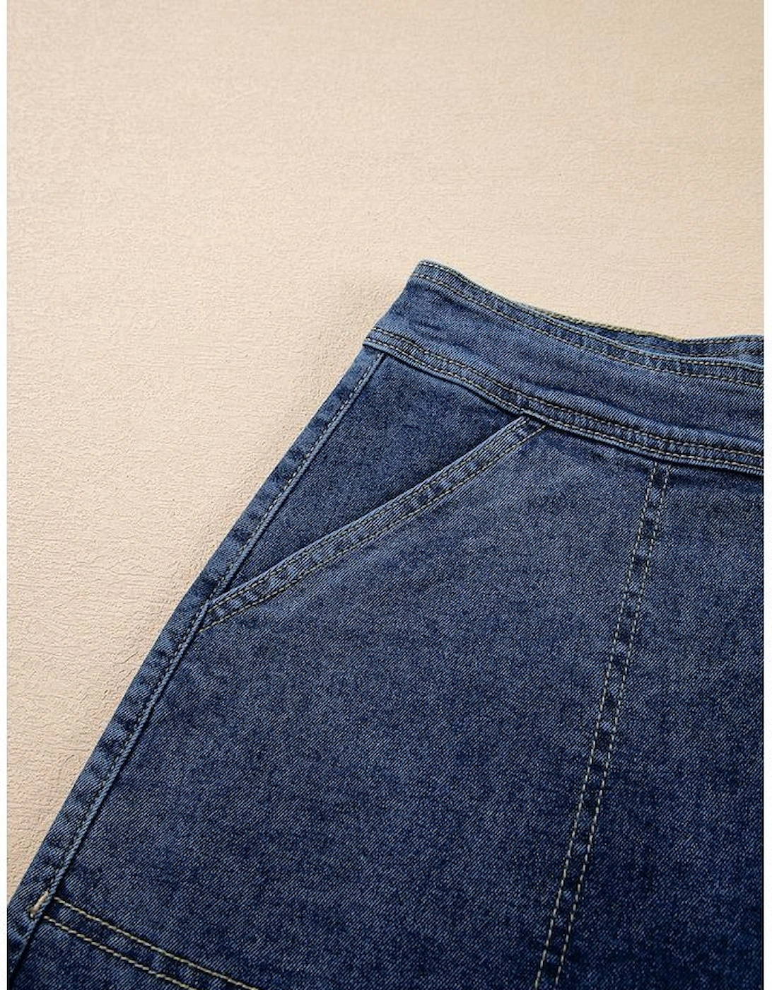 Ashleigh Blue Faux Wrapped Mini Denim Skort