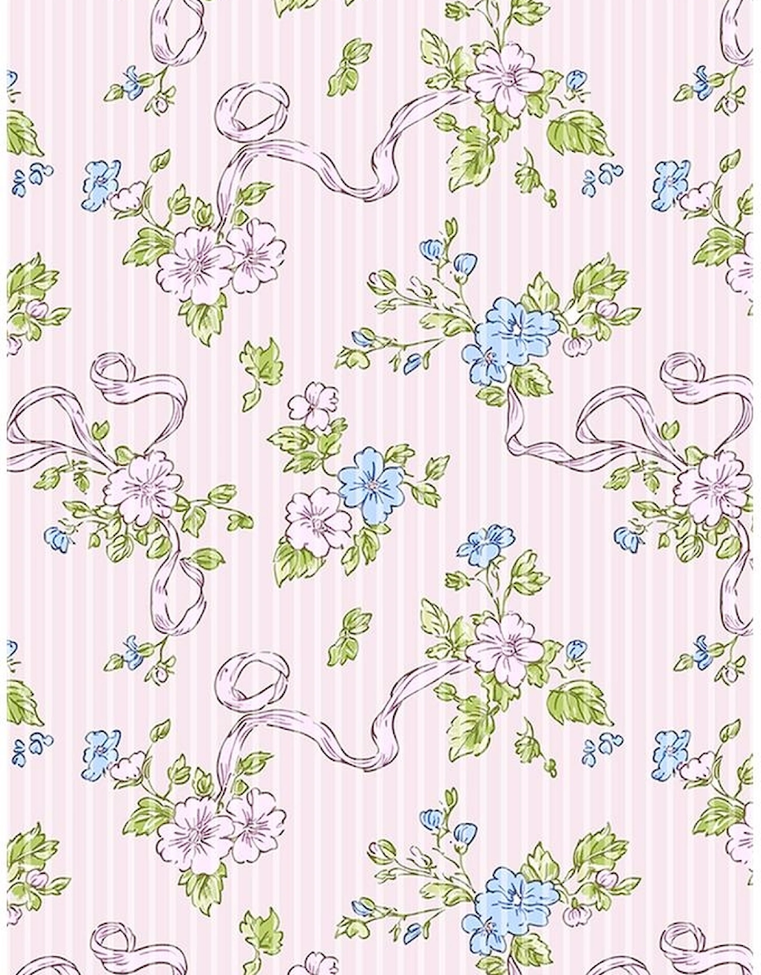 Pink Floral Striped Print Contrast Trim Tie Split Neck Mini Dress