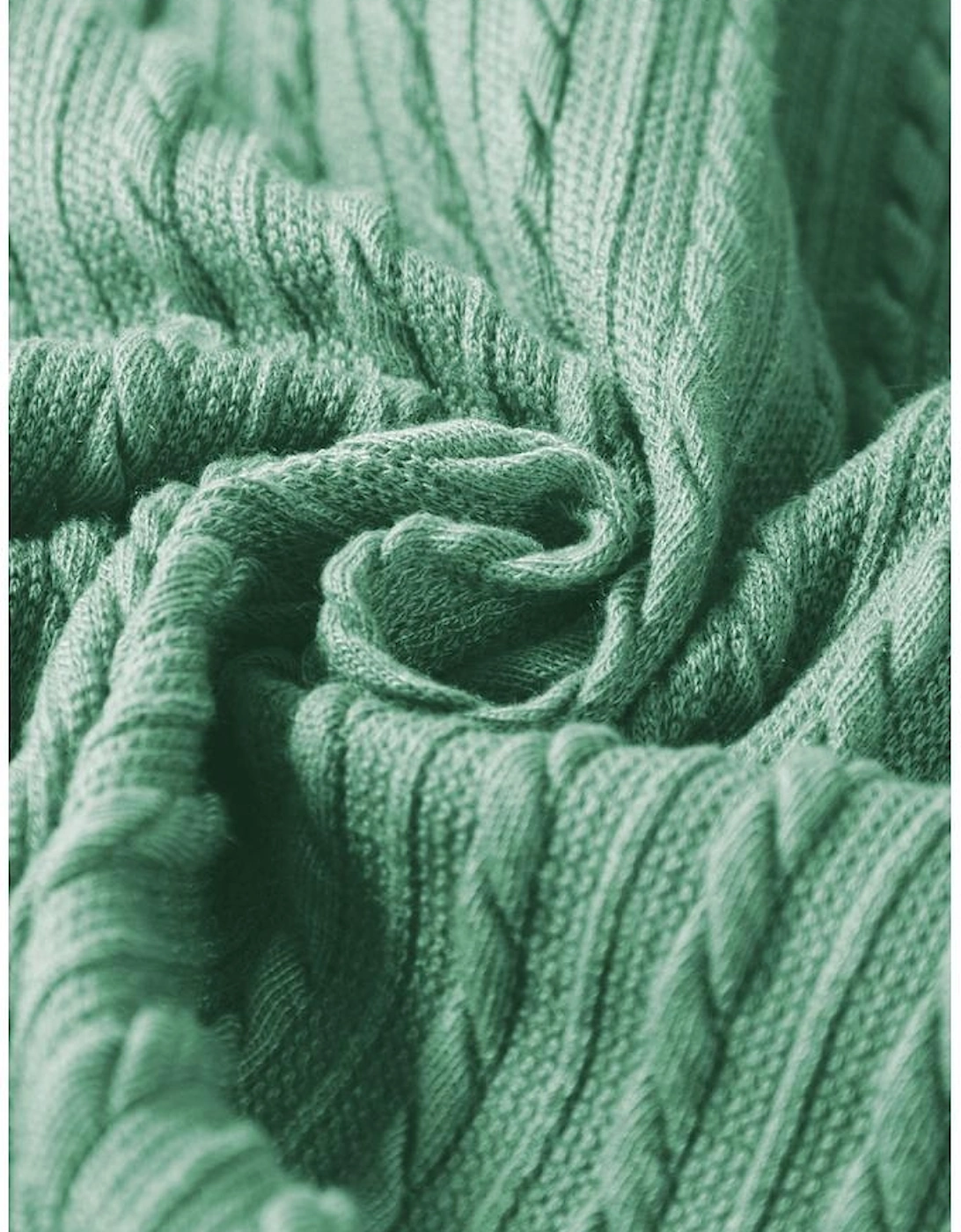 Moonlight Jade Solid Color Textured Flutter Sleeve Top