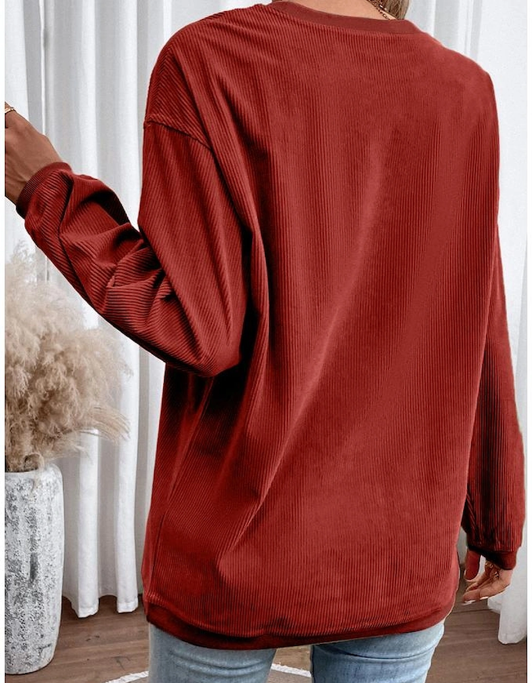 Racing Red MERRY Graphic Corded Christmas Sweatshirt