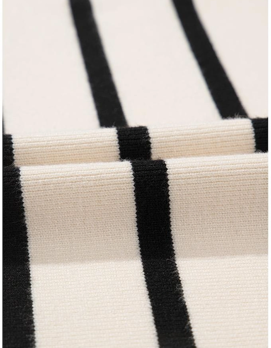 Black Stripe Flap Pocket Buttoned Cardigan Sweater