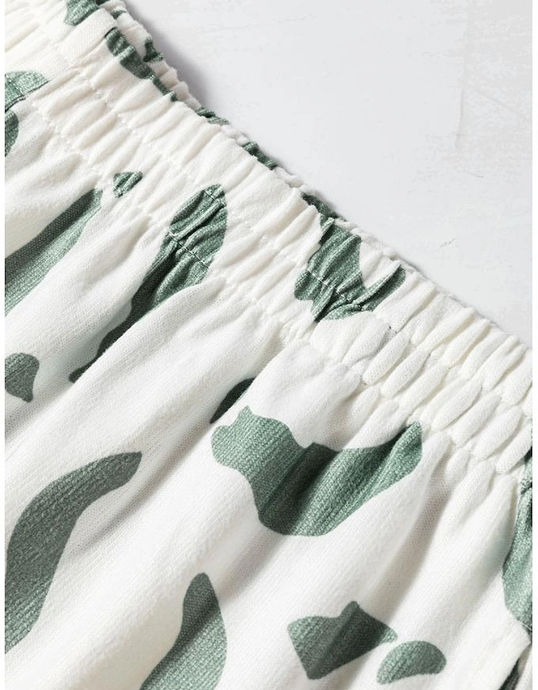 Beige Leopard Animal Print Long Sleeve and Pants Loungewear Set