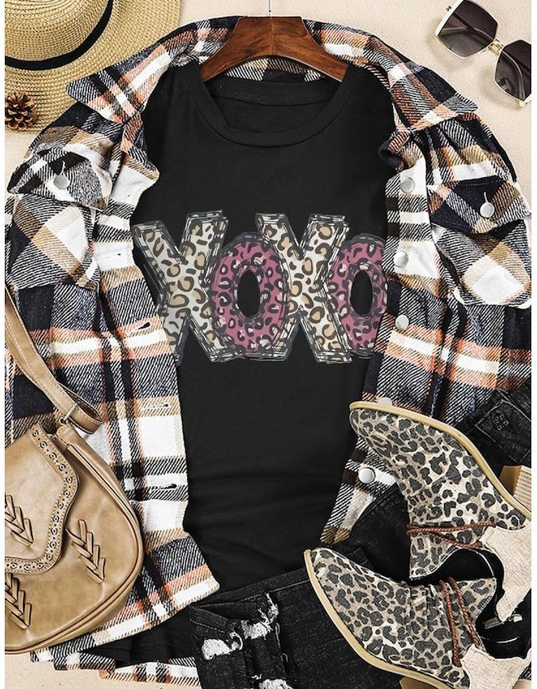 Azura Exchange Womens Brown Leather Crossbody Bag