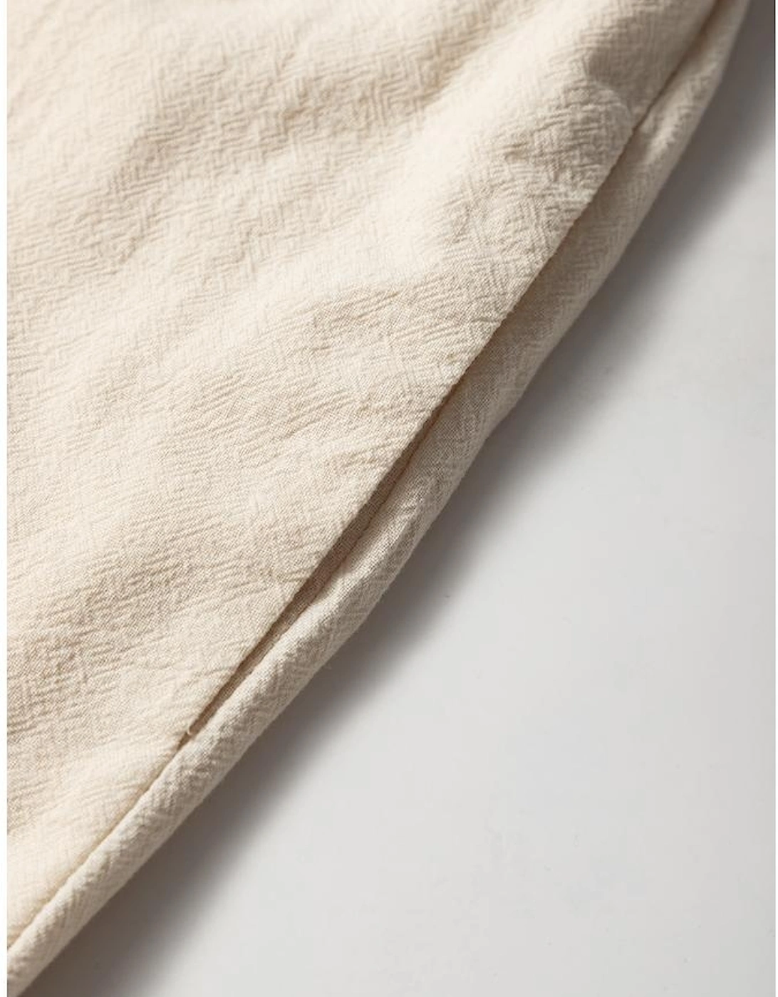 Beige Ruched High Waist Sleeveless Wide Leg Jumpsuit