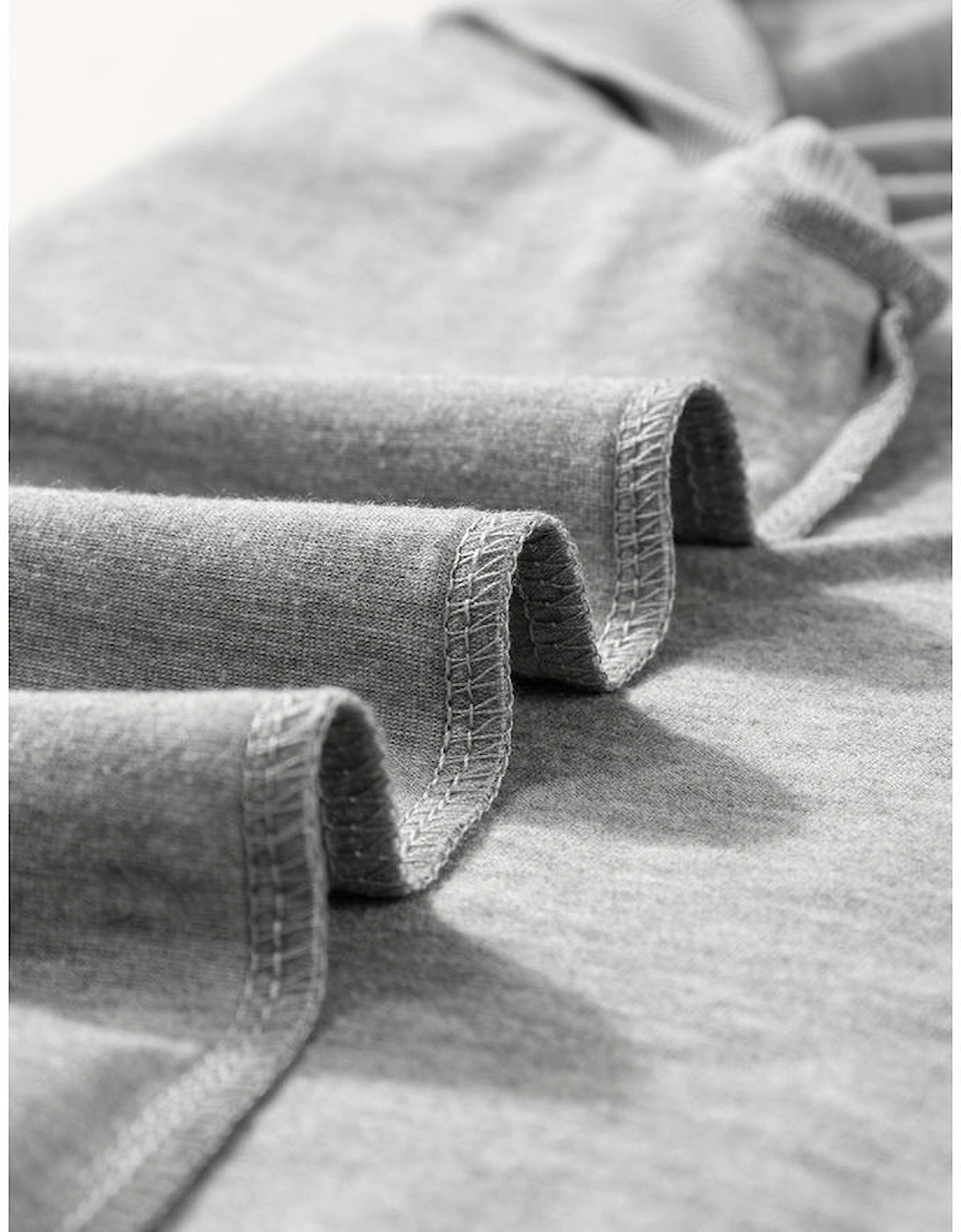 Gray Ribbed V Neck Tank