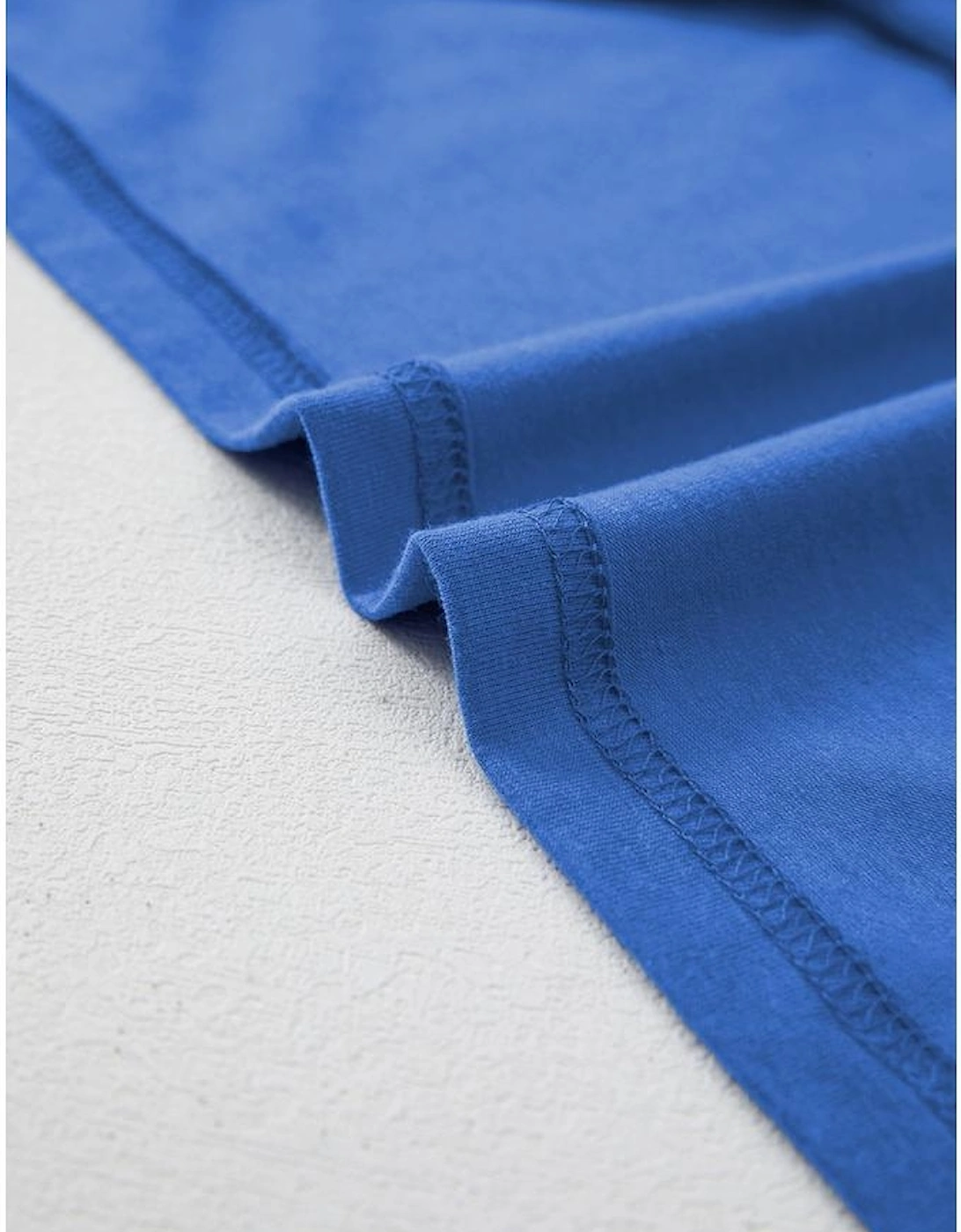 Sky Blue Vintage MOTHERHOOD Letter Graphic T Shirt