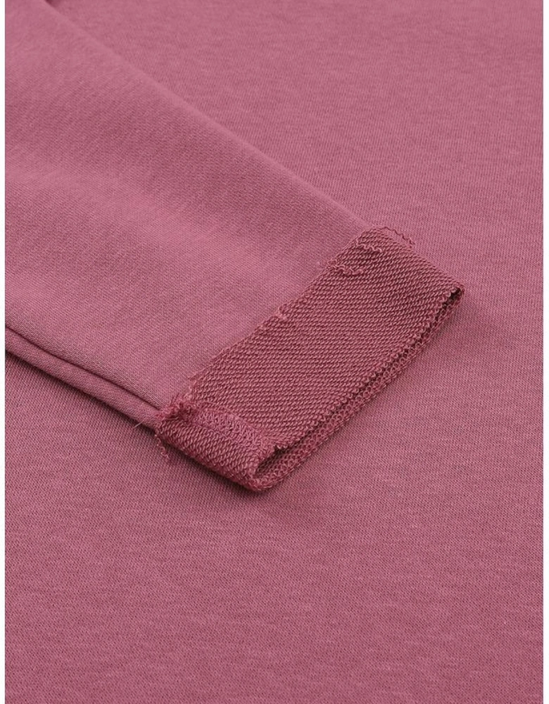 Azura Exchange Exposed Seam Drop Shoulder Raw Hem Oversized Sweatshirt