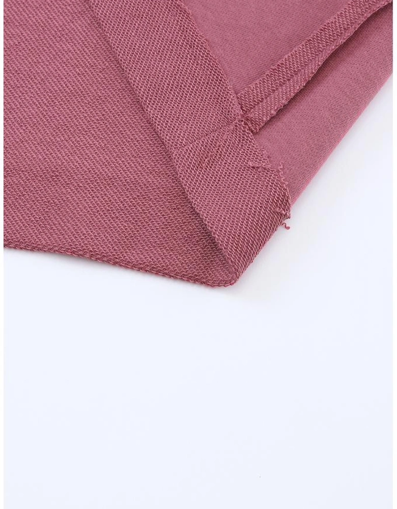 Azura Exchange Exposed Seam Drop Shoulder Raw Hem Oversized Sweatshirt