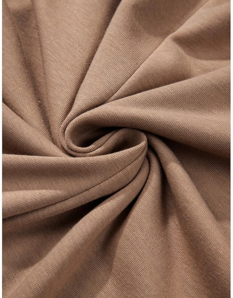 Goat Scoop Neck Tiered Ruffled Hem Long Sleeve Mini Dress