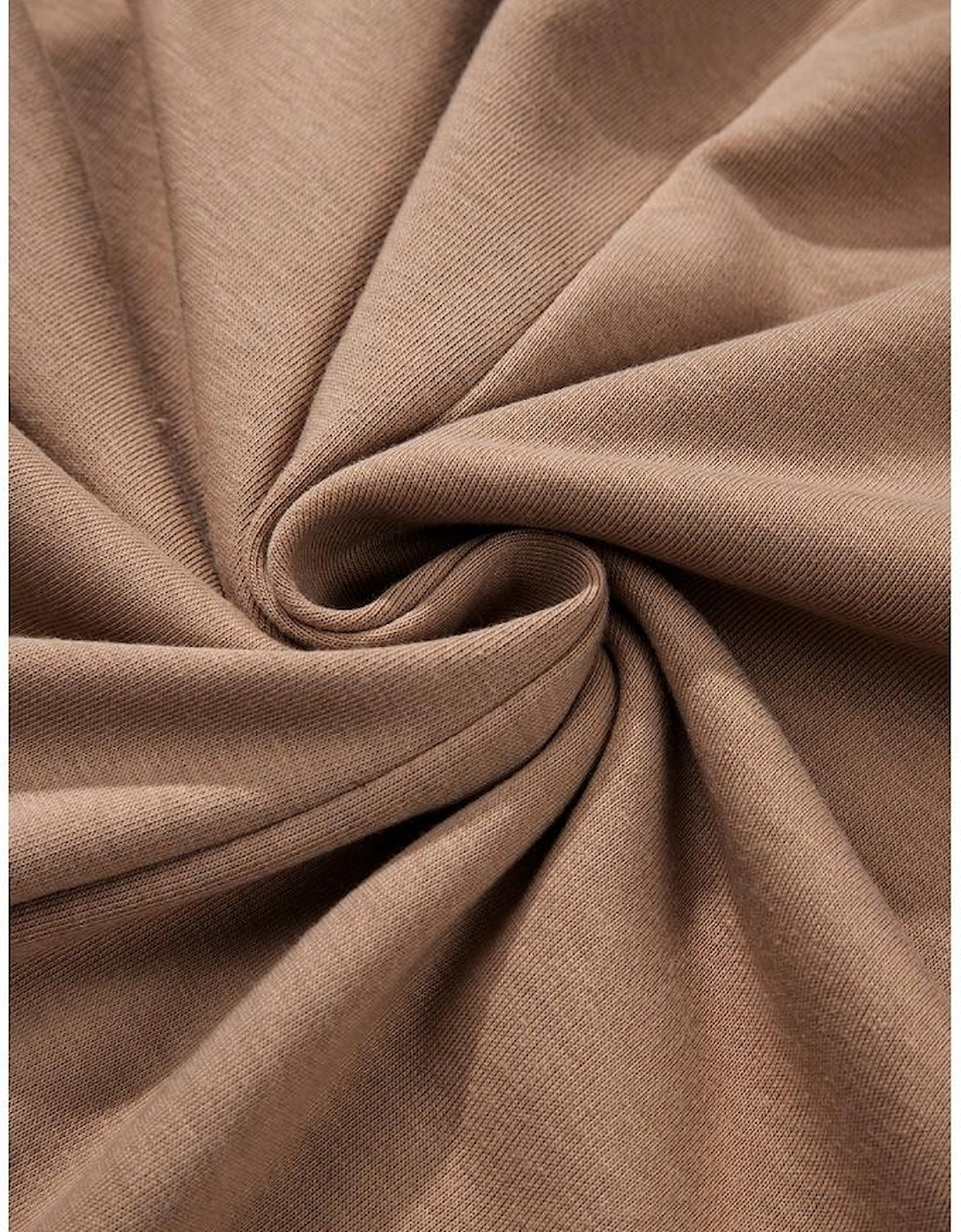 Goat Scoop Neck Tiered Ruffled Hem Long Sleeve Mini Dress