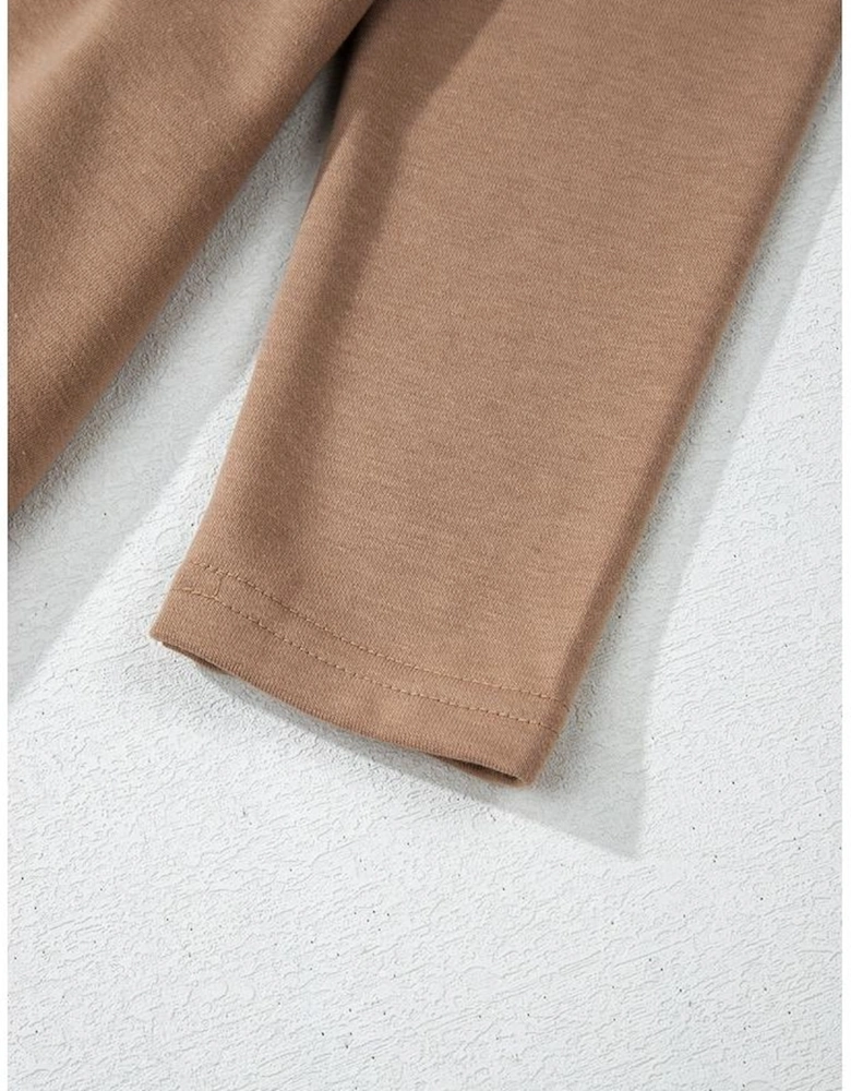 Goat Scoop Neck Tiered Ruffled Hem Long Sleeve Mini Dress