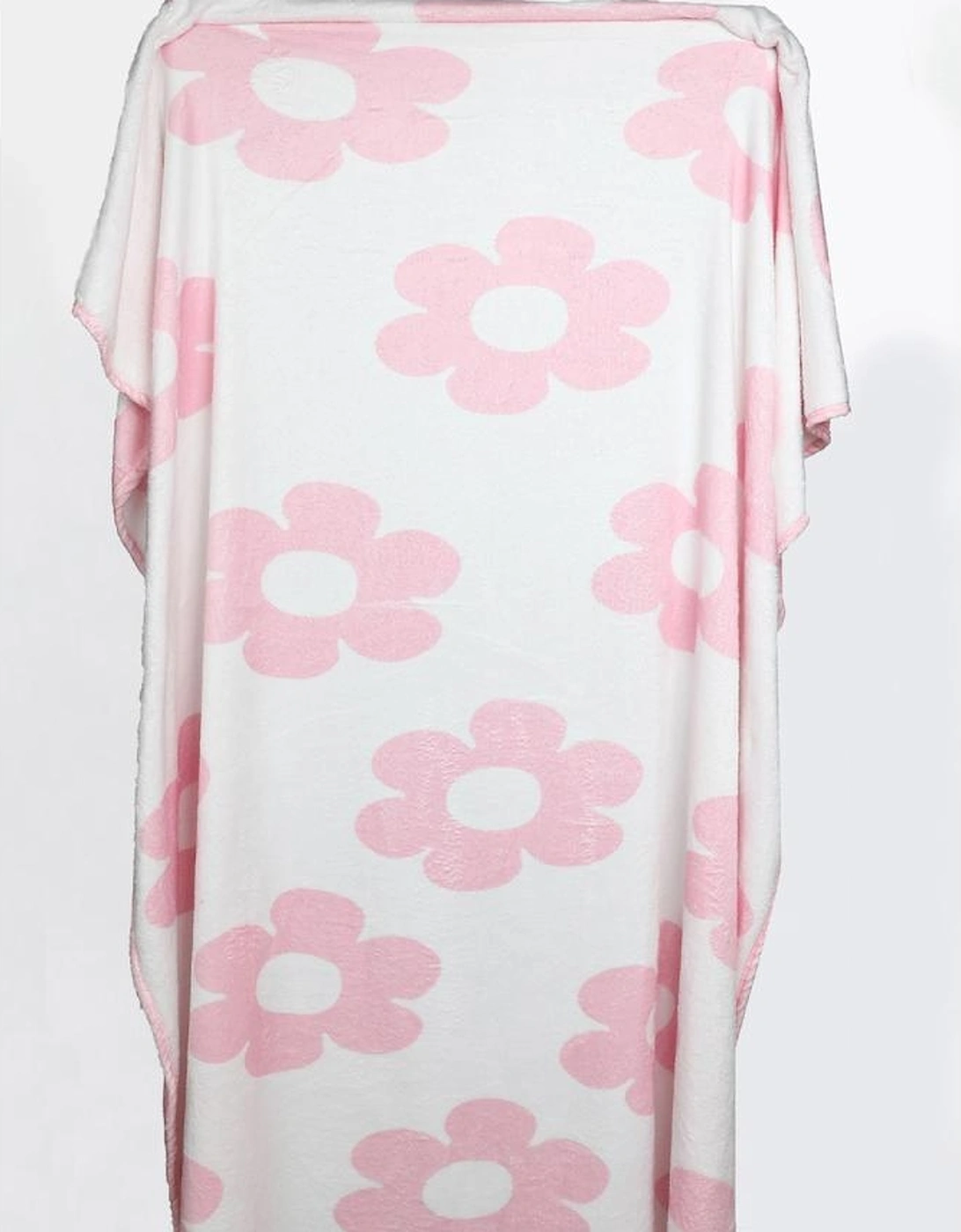 Pink Floral Pattern Square Blanket 76*63cm