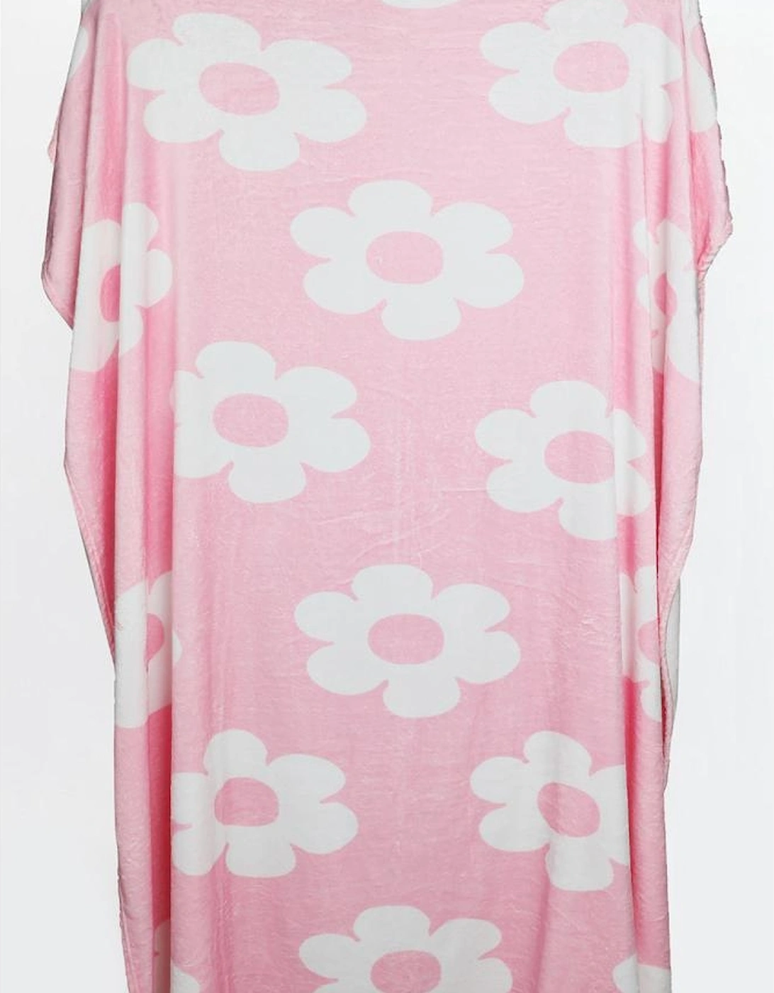 Pink Floral Pattern Square Blanket 76*63cm